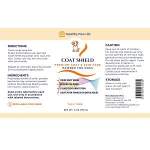 COAT SILK - Canine and Equine Dry Powder for Odors and Itchiness