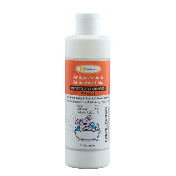 Sulfur Salicylic Acid Oatmeal Dog Shampoo(Antiparasitic & Antiseborrheic Shampoo)